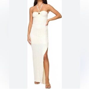 L Space cream Lucca Maxi Dress
